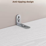 IRONCK 71" Kitchen Pantry Storage Cabinet with Storage Rack, Pegboard Doors, 4 Adjustable Shelves, Food Pantry Cabinet, Freestanding Tall Cupboard for Dining Room, Kitchen, White IRONCK