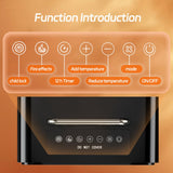 Electric Fireplace Heater,1500W Portable Electric Space Heater with Realistic 3D Flame,Touch&Remote Control,PTC Fast Heating,3 Heating Modes for Indoor Use Home Office Christmas Decor Feculs Official