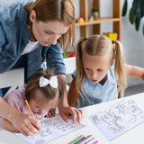 Honoson 24 Pcs Kids Coloring Books Animals Truck Coloring Books Bulk Jungle Animals Party Favors Mini DIY Art Drawing Pages for Birthday Gifts Classroom Jungle Party Supplies(Cartoon Style) Honoson