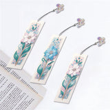3pcs Flower Diamond Art Bookmarks,Flowes Diamond Painting Bookmark Kits for Adult,DIY Gem Art Small Crafts with Rhinestone Tassel,Paint by Diamonds for Graduation Birthday Reader Gifts (flower-023) bestact