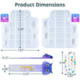 LET’S Resin Bookmark Resin Molds Silicone, Cute 3D Animal Bookmark Silicone Molds for Epoxy Resina with Paperclip Pattern 3mm Thin,Small Bookmarks Molds for UV Resin Crafts,Gifts for Book Lovers LET'S RESIN