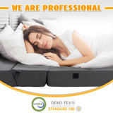 jela Sofa Bed Foldable Mattress Luxury Miss Fabric, Folding Sleeper Sofa Chair Bed Floor Mattress Floor Couch, Fold Out Couch Futon Mattress for Guest Room, Living Room (83"x33",Dark Gray) jela