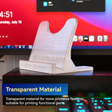 PC 3D Printer Filament, High Temperature Resistant, Low Warpage, Upgrade Cardboard Spool, 1kg, Dimensional Accuracy +/-0.03mm, 1.75mm, White JUSTMAKER