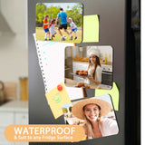 Flutesan 32 Pcs Large Sublimation Magnet Blanks Personalized Refrigerator Sublimation Blanks Include 16 Rectangle Blanks 16 Fridge Magnets for Office Kitchen Microwave Car Wall Decoration (5 x 7 Inch) Flutesan