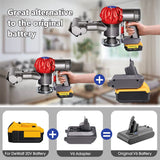 V6 Battery Adapter for Dyson, Convert for DeWalt 18V 20V Lithium Battery to for Dyson V6 SV04 SV03 DC59 DC58 DC62 SV09 SV05 Animal Absolute Motorhead Cordless Vacuum Batteries (DW20V6 Adapter Only) YMWLKJ