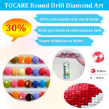 TOCARE Large Diamond Painting Kits for Adults Universe,Large Size Diamond Art Kits for Adults Galaxy Planets 27.5x15.7Inch, Full Drill Diamond Painting Kits Nature Scenery TOCARE