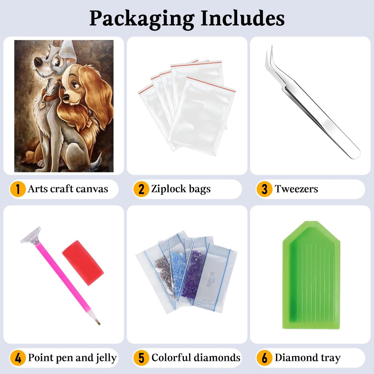 JAKI Diamond Art Painting Kits for Adults-Dog Diamond Painting Kits,Square Full Drill Diamond Art for Home Wall Decor(12x16inch) JAKI