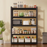 5 Tier Garage Shelving Storage Shelves 2000LBS Heavy Duty Metal Shelving Units 63" H Adjustable Industrial Utility Shelves Rack for Warehouse Garage Basement Living Room (15.7" D×31.5" W×63" H) Guomao