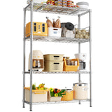 MODCART Storage Shelves, 36" L x 14" W x 54" H Heavy Duty Garage Wire Shelving Unit Loads 1400LBS, 4-Tier Adjustable Metal Industrial Utility Shelf Rack for Kitchen, Laundry Room, Basement MODCART