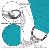 ChasingMoon Waterproof Sun Shade Sail, 10' x 15' Turquoise Rectangle UV Block Outdoor Sunshade, for Backyard, Deck, Patio, Garden, Outdoor Activities (We Make Custom Sizes) CHASING MOON