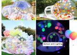10FT Bubble House Inflatable Bubble Tent 100% PVC Tent Bubble House with Blower for Party Wedding, Clear Dome Balloon Garden Tent, 10FT Diameter Bubblen OWROMI