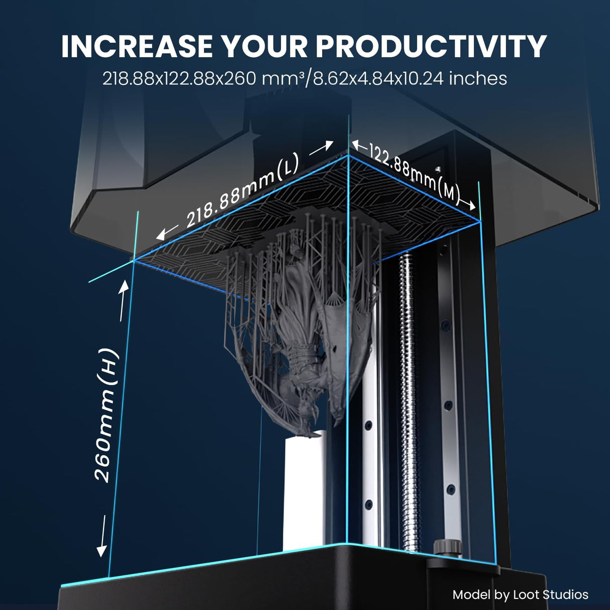 ELEGOO Saturn 3 Ultra MSLA 3D Printer with 10" 12K Monochrome LCD, Wi-Fi Transfer, ACF Release Liner Film, Desktop Resin 3D Printer with Large Printing Size of 8.62 x 4.84 x 10.24 inches ELEGOO