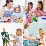 mrpwnle 4 Pack Flowers Paint by Numbers Kit for Adults Beginner Framed-Small Easy Adult Paint by Numbers Kits On Canvas Adults' Paint-by-Number Kits for Home Wall Decor Gift 8X8 Inch mrpwnle