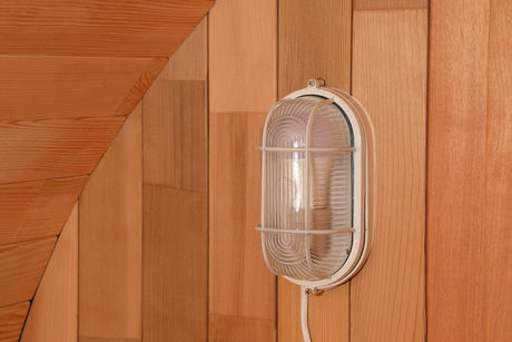 AURGOD Outdoor Barrel Steam Sauna, Canadian Hemlock Wood Sauna Room for 6-8 Person, with 6KW Harvia Heater AURGOD
