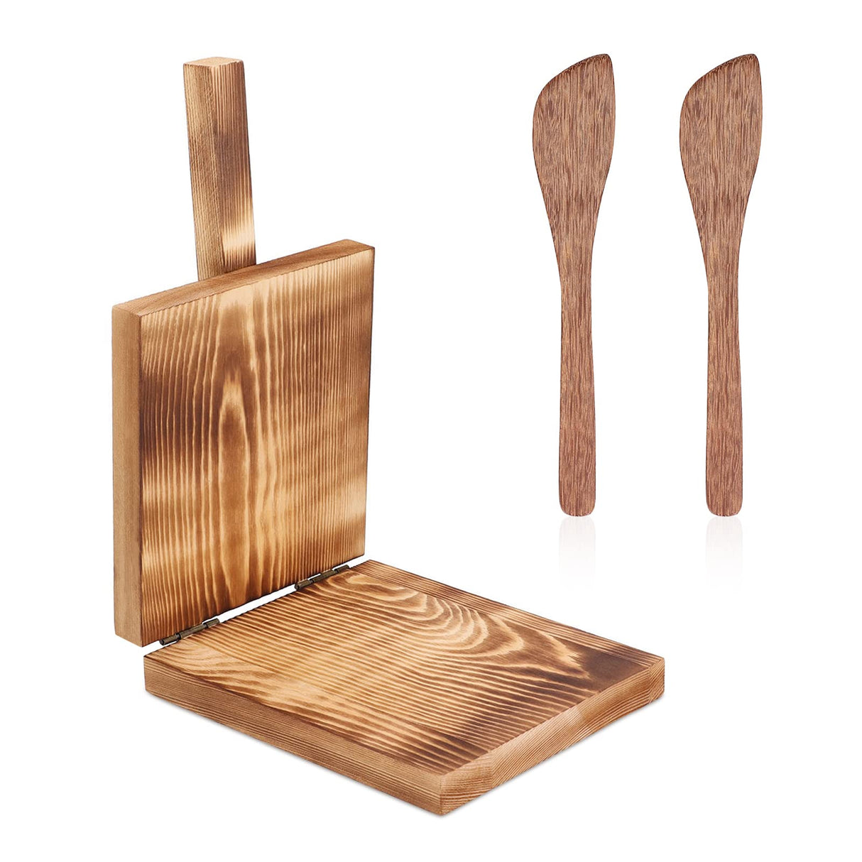 Tortilla Press Maker, 5inch Tortilla Maker Press Wood Roti Maker Tortilla Presser Mexican Tortillera Maker Quesadilla Maker for Tortillera, Pataconera and Dough Press Cyrank