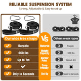 Chihee Cotton Hammock Large Soft Breathable Camping Hammock Holds Up to 660lbs Portable Tree Hammocks with Detachable Spreader Bar Pillow 2 Strong Webbings 2 Carabiners Patio Garden Indoor Outdoor Chihee