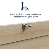 Cozy Castle Record Player Stand with Open Vinyl Storage, Record Player Table Holds up to 500 Albums, Vinyl Record Player Shelf with Power Outlet for Living Room, Oak Cozy Castle