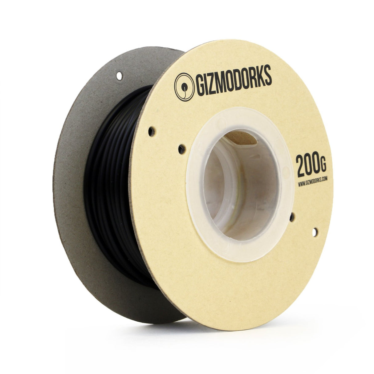 Gizmo Dorks Polycarbonate Filament for 3D Printers 1.75mm 200g, Black Gizmo Dorks