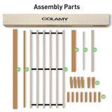 COLAMY 12 Inch King Size Platform Bed Frame，Sturdy Wood Bed Frame with Wood Slat Support, No Box Spring Needed, Easy Assembly(Rustic Pine) COLAMY