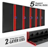 POOUPHV 72 Inch H Garage Shelving 5 Tier Heavy Duty Metal Storage Shelves Loads 2000 LBS,Adjustable Garage Storage Shelves Storage Rack Shelf for Garage, Warehouse, Pantry, Basement 72" Hx40''Wx18''D POOUPHV