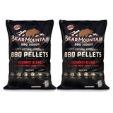 Bear Mountain 2-Pack Gourmet Blend Wood Pellets for Smoker, Grill & BBQ, 20 Lbs Bear Mountain Premium BBQ Woods