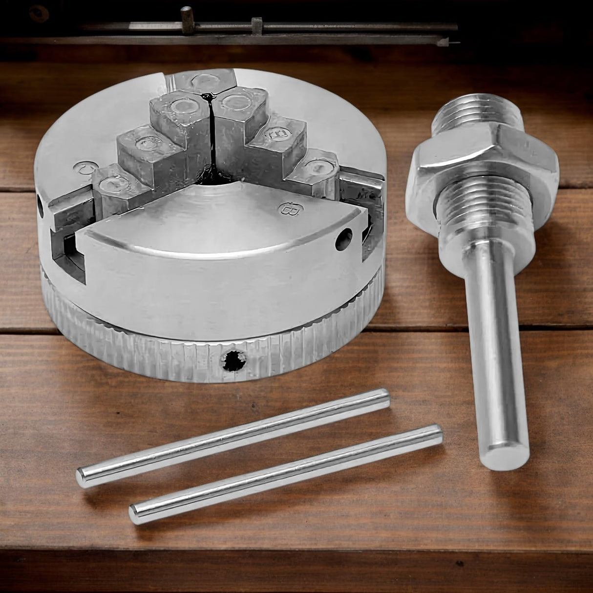 Scroll Chuck - 3 Jaw Lathe Chucks for Woodturning,Self-Centering Precision Collet Drill Accessories for Industrial Workshop Hobbyist Repair Factory Generic