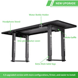 Klobel X-Win Electric Height Adjustable Standing Desk, 71" x 31.5" Inch 4-Leg Ergonomic Sit to Stand Desk, Powerful Dual Motor Work Desk with Locking Klobel
