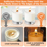 CollectHall 100 Pcs Thickened Wood Wicks, Wood Wicks for Candles Making with Wick Trimmer, Candle Wicks 5.1×0.5×0.04 Inches for DIY Candle-Making, Long Lasting Flame, Easy to Burn (50 Sets) CollectHall