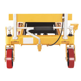 APOLLOLIFT Hydraulic Lift Table, 1760lbs Capacity 39.5" Lifting Height, Single Scissor Lift Table Cart with 4 Wheels and Safety Back Guard for Material Handling and Transportation APOLLOLIFT