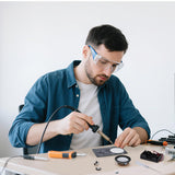 ScienSta Soldering Practice Kit, DIY Soldering Kit with 2" Speaker, USB/Battery Power, Clear Acrylic Case & Step-by-Step Guide ScienSta