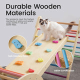 Tiny Land Pikler Triangle Set, 7-in-1 Foldable Pikler Triangle Climbing Toys Set for Kids,Rainbow Climbing Set,Baby Indoor Playground Jungle Gym, Wooden Montessori Climbing Set for Toddler Tiny Land