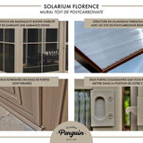 Gazebo Penguin W1207 Add-a-Room All-Season Solarium, 8 by 12', Slate Gazebo Penguin