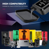 Inslogic Nylon 3D Printer Resin Bundle, 2 * 1KG Black Resin Strong Tough Durable 3D Resin, High Compatible for LCD 3D Printers, 395-405nm UV Light Curing 3D Printing Liquid Photopolymer Resin JAYO