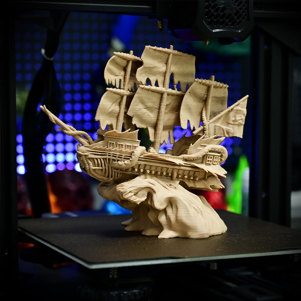 OVV3D Wood PLA Filament 1.75mm, 3D Printer Filament, White Oakwood PLAFilament More Than 30% Real Wood Fiber, Matte and Frosted, 1.75 PLA 3D Printing Filament, 1kg OVVNYXE