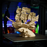 OVV3D Wood PLA Filament 1.75mm, 3D Printer Filament, White Oakwood PLAFilament More Than 30% Real Wood Fiber, Matte and Frosted, 1.75 PLA 3D Printing Filament, 1kg OVVNYXE