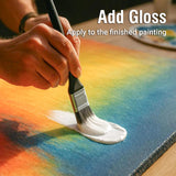 Falling in Art Clear Gel Acrylic Medium, 500ML/16.9Oz Gloss Gel Medium for Acrylic Paint, Ideal for Texture, Layering,and Extending Paint Falling in Art