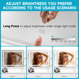 QUALIKRAFT Vanity Set, Vanity Desk with Mirror and Lights, Vanity Desk with Drawers, Vanity with Charging Station, Vanity with Chair, Vanity with Storage, White Vanity, Makeup Vanity，Bedroom Vanity QUALIKRAFT