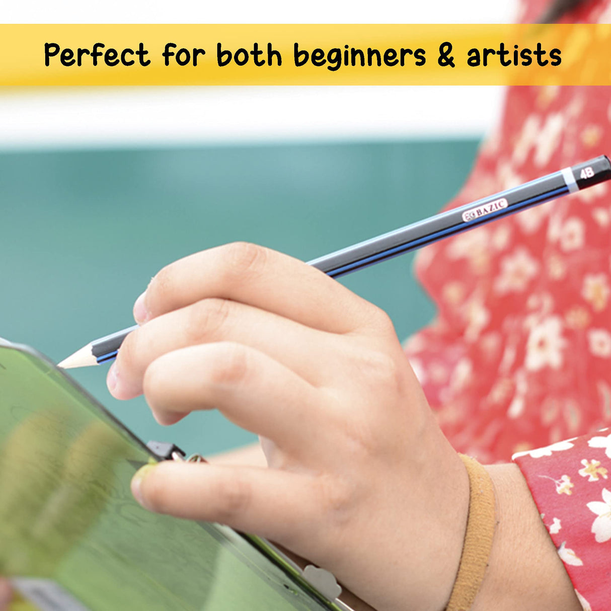 BAZIC Drawing Sketching Pencil Set, HB 2B 4B 6B 7B 8B, Professional Graphite Sketch Kit Pencils, for Artists Adults Beginners (6/Pack), 1-Pack BAZIC Products