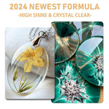 Puduo Epoxy Resin Kit 1.1Gallon，Newly Formulated Crystal Clear Epoxy Resin，Strong, Bubble-Free, Anti-Yellowing Art Resin That，Suitable for Casting, DIY, Resin Art, Molds, Easy to Mix 1:1 Ratio Puduo