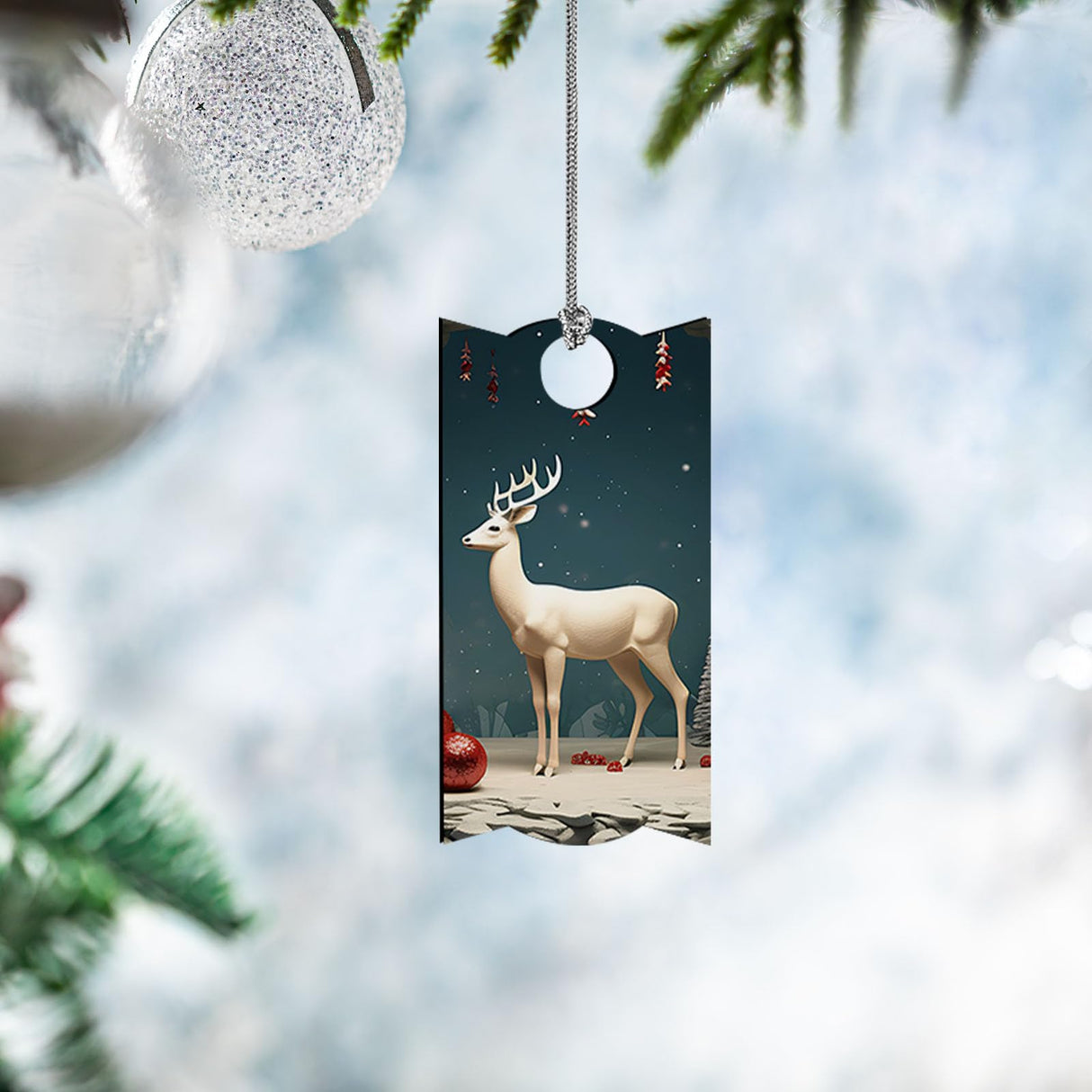 CraftPanel 30 PCS Sublimation Ornaments Blanks Bulk Hardboard Rectangle 1.34"x3.23",MDF Christmas Sublimation Blank Ornaments for Heat Press Transfer CraftPanel