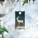 CraftPanel 30 PCS Sublimation Ornaments Blanks Bulk Hardboard Rectangle 1.34"x3.23",MDF Christmas Sublimation Blank Ornaments for Heat Press Transfer CraftPanel