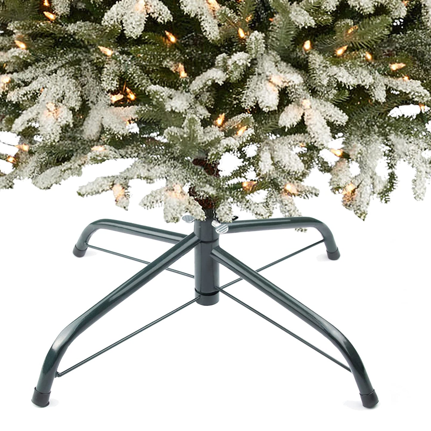 MNKXL 16 Inch Christmas Tree Stand for 4 to 10ft Christmas Trees,fits 0.9 inch Pole,Folding Christmas Tree Stand