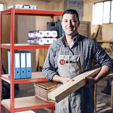 Garage Shelving Units - 71" H x 35" L x 12" W - Heavy Duty Racking - Shelves for Storage -1 Bay - Blue - 5 Tier - 2000LB Capacity (400LB Per Shelf) - Workshop, Shed, Office - 5 Year Warranty G-Rack