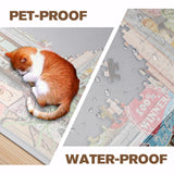 Puzzle Table with Drawers 1500 Piece Rotating Jigsaw Puzzle Board with Cover 35”x27” Portable Puzzle Tables for Adults Birthday Gift for mom Women JoyPcsTable