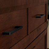 AFI, Santa Fe Full Murphy Bed Chest with 6" Mattress & Built-in USB Charger, Walnut AFI