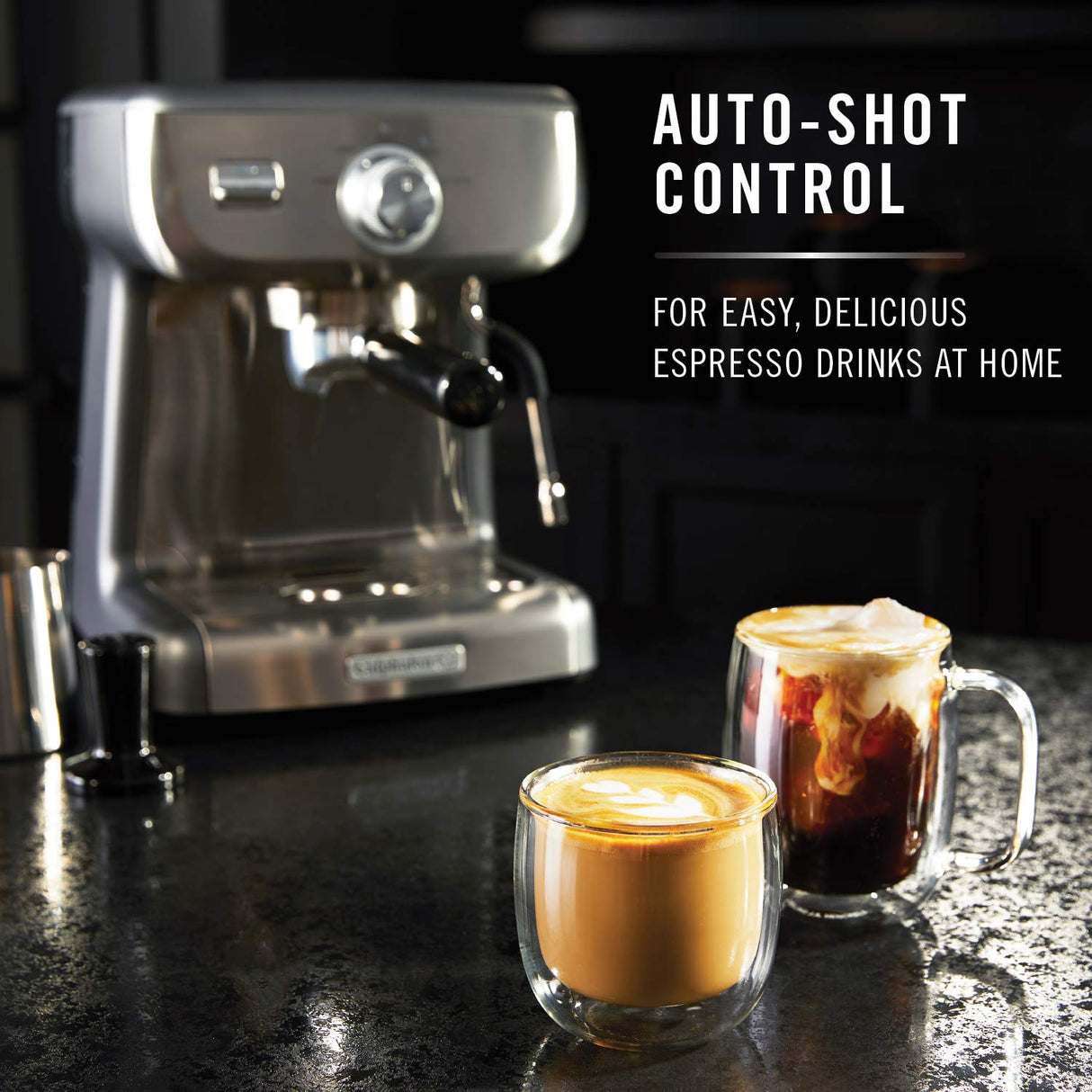 Calphalon BVCLECMP1 Temp iQ Espresso Machine with Steam Wand, Stainless Calphalon