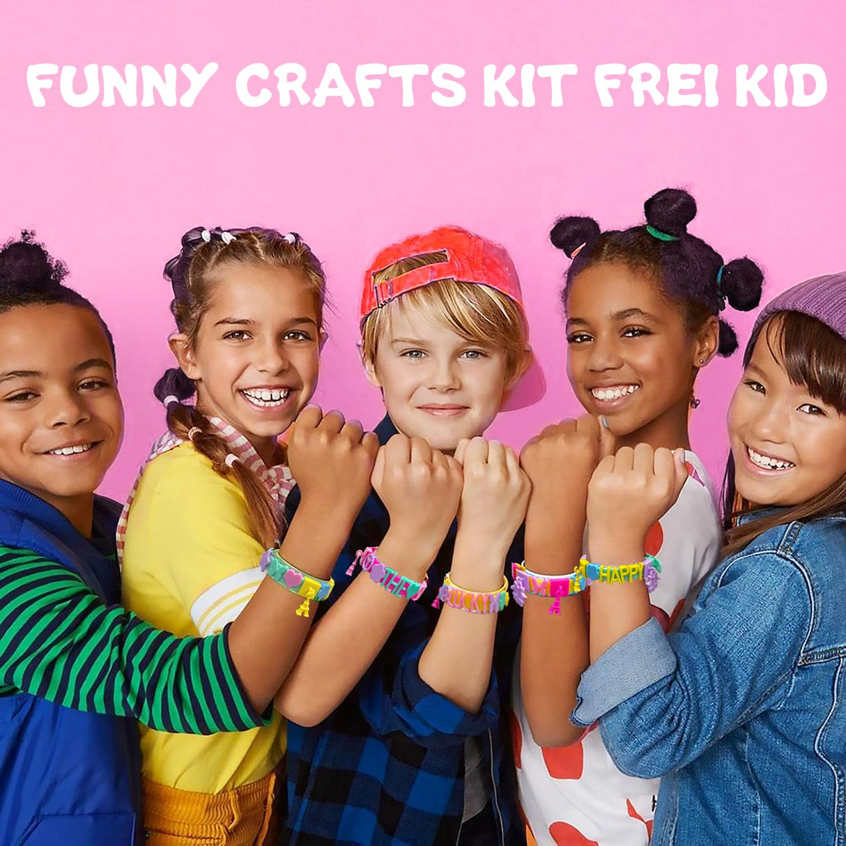 Dupamind Art & Craft Kits for Kids, DIY Friendship Bracelet Making Kit for Girls, Jewelry Making with Charm & Stickers, Birthday Gifts for Ages 8-12, Toys for Ages 5, 6, 7, 8, 9, 10, 11, 12 Years Old Dupamind