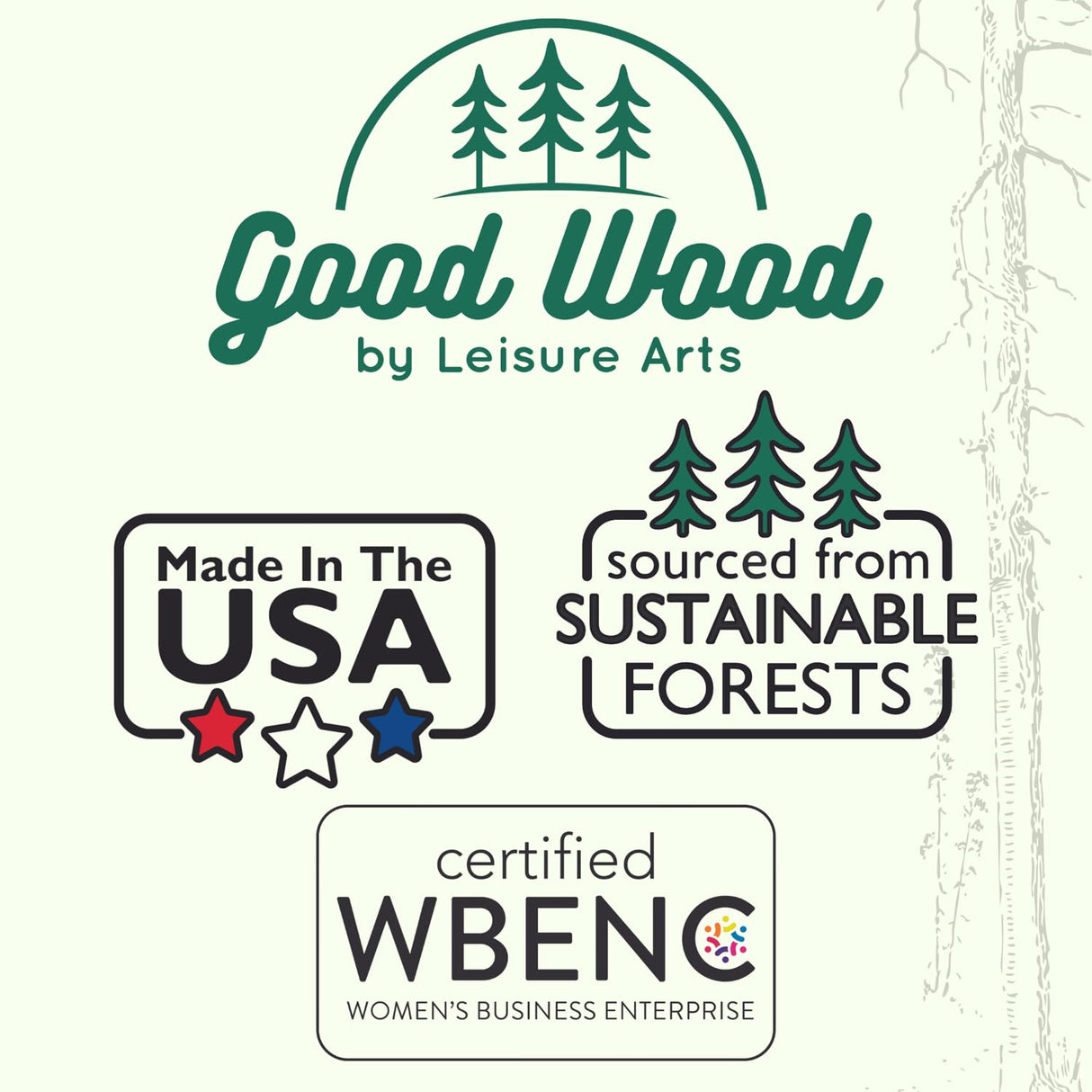 Good Wood by Leisure Arts Wooden Crate, Country, 3pc, Wood Crate Unfinished, Wood crates for Display, Wood crates for Storage, Wooden crates Unfinished, Pine, 18"x12.5"x9.5" Good Wood by Leisure Arts