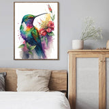 Hummingbird Diamond Painting Kits for Adults-Bird Diamond Art Kits for Adults,5D Diamond Painting,DIY Gem Art Bird Home Wall Decor Perfect for Relaxation 12x16inch Ausanrl