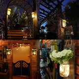 AerWo 2Pcs Mason Jar Sconces Wall Decor, Handmade Rustic Sunflower Wall Decor with LED Fairy Lights and Flowers, Hanging Mason Jar for Farmhouse Kitchen Decorations Living Room Lights AerWo